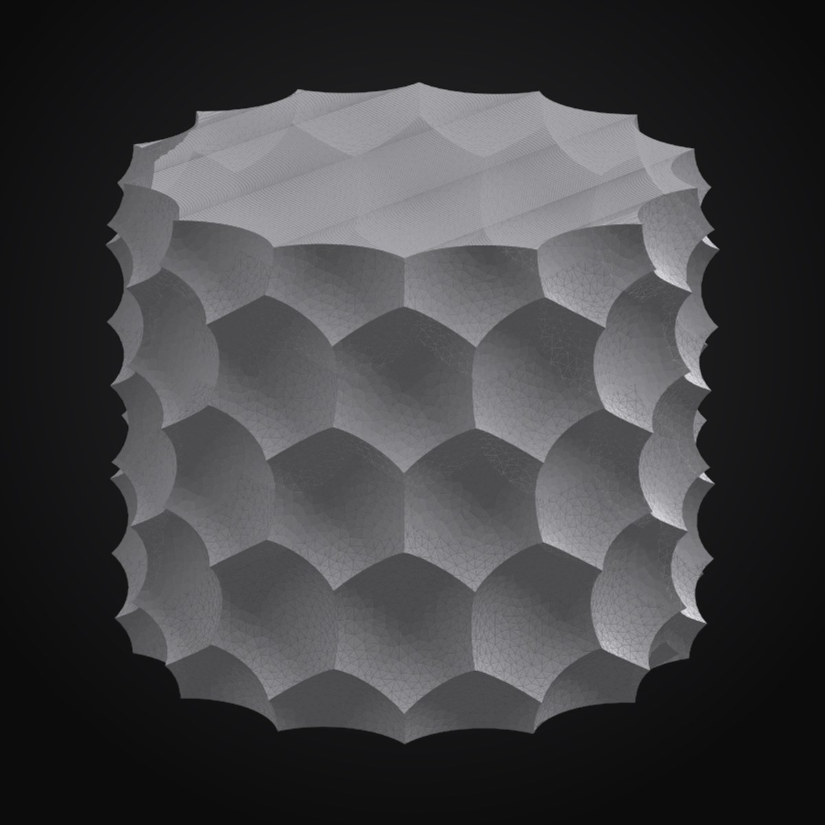 Brutalist vase — 3D print